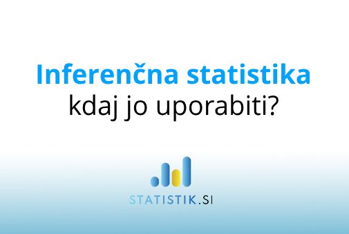 Inferenčna statistika: kdaj jo uporabiti?
