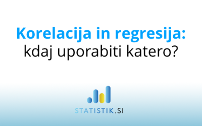 Korelacija in regresija: kdaj uporabiti katero?